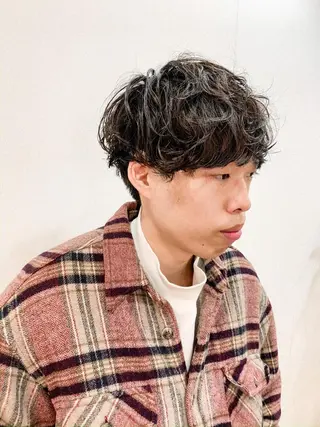 ショート パーマ ヘアアレンジ メンズ メンズスタイル ly本厚木のヘアスタイル