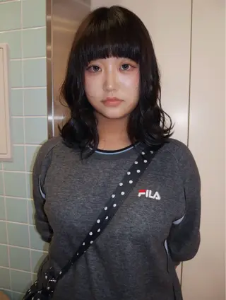 ミディアム カラー cope'u 美雨のヘアスタイル