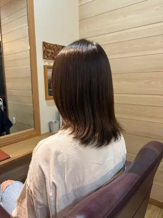ミディアム カラー カラーモデル/ 戸苅法永のヘアスタイル