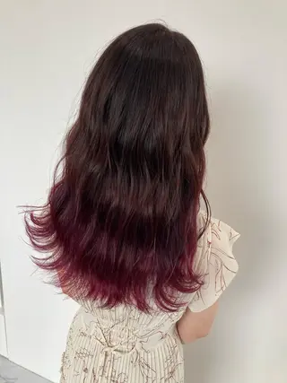 ロング カラー パーマ ヘアアレンジ メンズ キッズ ネイル マツエク・マツパ 圧倒的なクォリティ✨ waku 岡崎店のヘアスタイル