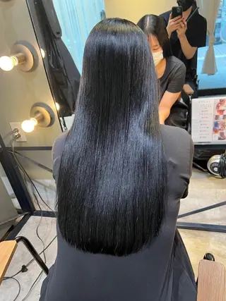 ロング カラー 髪質改善ストレート Kantaのヘアスタイル