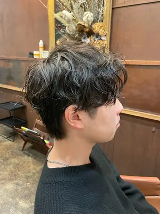 ショート パーマ 小川 舜人のヘアスタイル