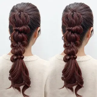 ロング ヘアアレンジ 阿部 琴音のヘアスタイル