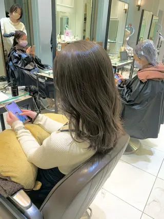 セミロング 髪質改善/縮毛矯正 🎀小林 唯 🎀のヘアスタイル