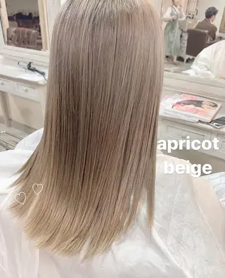 セミロング カラー ハイトーンカラー♡ yuのヘアスタイル