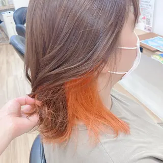 ミディアム 神田 菜々子のヘアスタイル