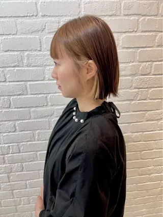 ショート カラー 似合わせボブ/モデル 様募集中！ツムギ🩵のヘアスタイル