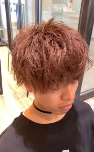 パーマ メンズ 野々村 麻由のヘアスタイル