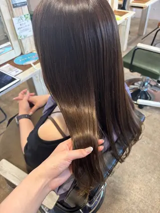 ロング 森 🫧大人可愛い 顔周りレイヤー🎀のヘアスタイル