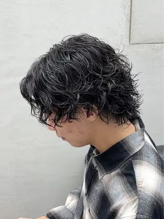 ミディアム メンズ特化LIBER 山口あこのヘアスタイル