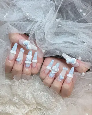 ロング ねね🎀 Melia nailのネイルデザイン