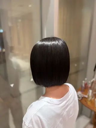 ショート 💎ツヤ髪ストレート カラー💎かのんのヘアスタイル
