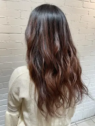 ロング カラー 🩰韓国レイヤー🩷 艶カラー🌷小栁歩美のヘアスタイル