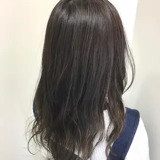 ロング カラー ヘアアレンジ M字・前髪割れ 改善メンズ特化/栢沼のヘアスタイル