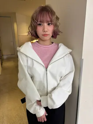 ショート ボブ 暖色カラー /rinkaのヘアスタイル