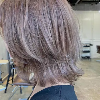 ミディアム カラー ヘアアレンジ 【ダメージレス施術】 【透明感】北村 拓也のヘアスタイル