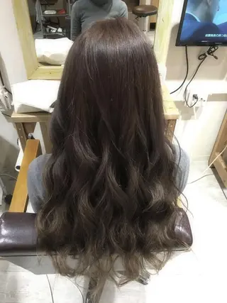ミディアム セミロング ロング カラー filo   渋谷 Gishiのヘアスタイル