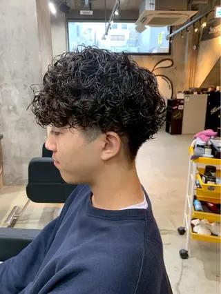 パーマ メンズ keany錦糸町 ハセベユウのヘアスタイル