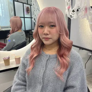 ロング カラー Ren. 🦋デザインカラーのヘアスタイル