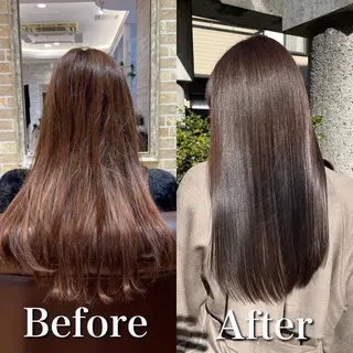 セミロング パーマ ミヤザキ タクトのヘアスタイル