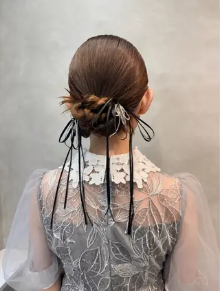 ヘアアレンジ ヘアアレンジ🪽 艶カラー ☆ yuiのヘアスタイル