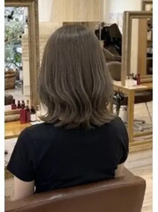 セミロング カラー 木村 キムラのヘアスタイル