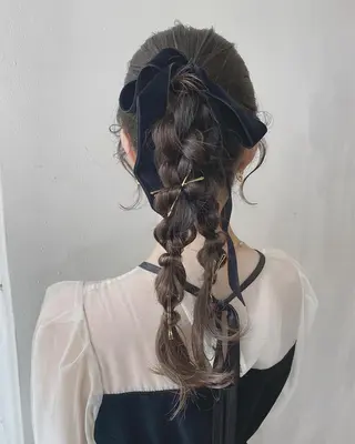 ロング ヘアアレンジ フレンチボブパーマ Yuukiのヘアスタイル
