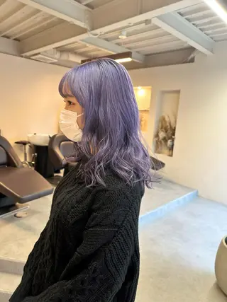 ミディアム カラー ハイトーン×似合わせ 🌱中川慎之介のヘアスタイル