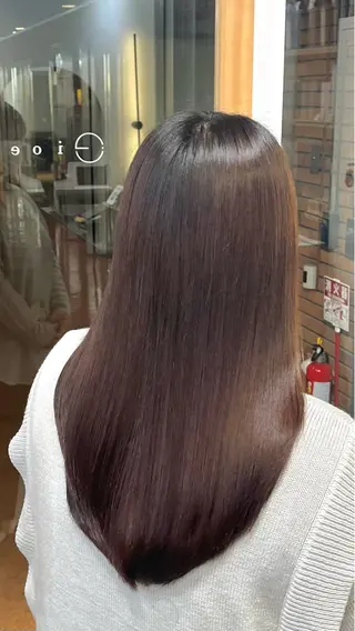 ロング 冨田 悠稀/ 髪質改善縮毛&カラーのヘアスタイル
