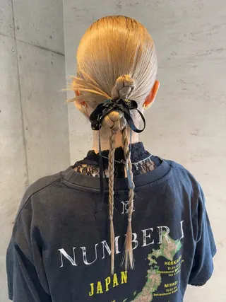 ロング ヘアアレンジ はやしほのか｜ ヘアセット×カラーのヘアスタイル