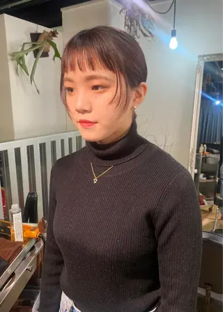 ミディアム カラー ヘアアレンジ ウルフカット モデル募集中！ミカのヘアスタイル