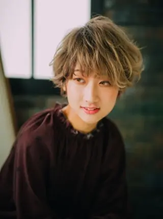 カラー パーマ ショート VALLET博多駅 髪質改善&縮毛矯正のヘアスタイル