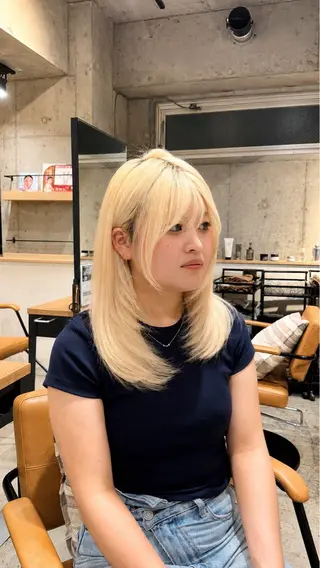 ミディアム 谷本虎太郎 レイヤー🌈ボブのヘアスタイル