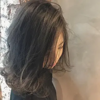 ミディアム カラー パーマ 髪質改善 Daisukiのヘアスタイル