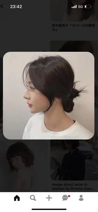 ロング ヘアアレンジ 韓国好き🇰🇷 美容師MIKUのヘアスタイル
