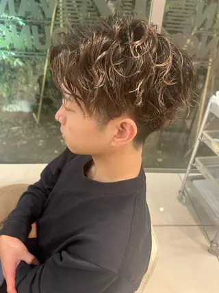 ショート パーマ メンズ VANCOUNCIL ヨシキのヘアスタイル