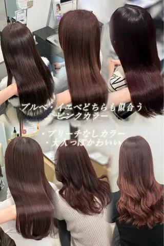 セミロング カラー 透明感カラー×顔周り mizuki🫧のヘアスタイル