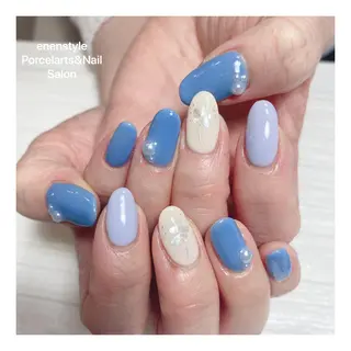 ミディアム ネイル 🐾enen style 🐾のネイルデザイン
