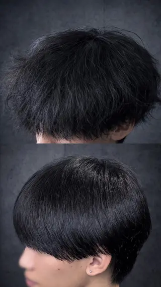 パーマ メンズ 縮毛矯正モデル募集中 🌺國吉 栞音のヘアスタイル