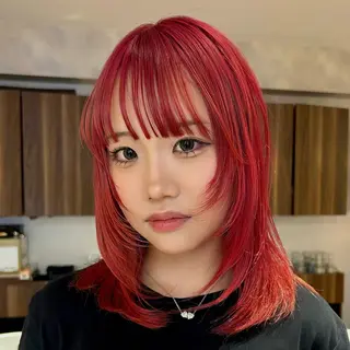 ミディアム カラー 横浜カラー/ブリーチ SAKI💫のヘアスタイル