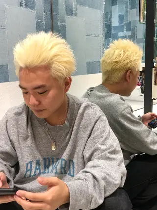 カラー メンズ 國分 正樹のヘアスタイル