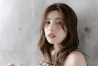 セミロング カラー 永井 亮のヘアスタイル
