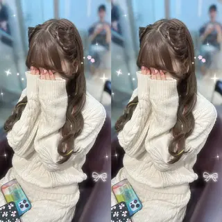 ロング ヘアアレンジ Nagi /ヘアメ /艶カラー/メンズのヘアスタイル