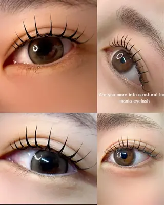 マツエク・マツパ mania eyebrowsのマツエク・マツパデザイン