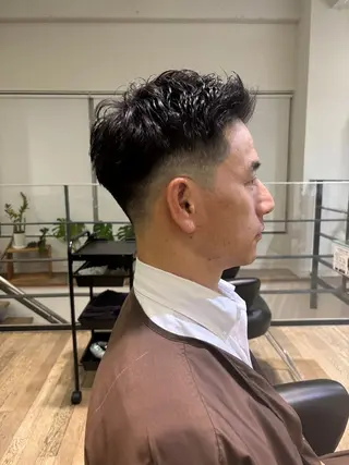 パーマ メンズ 牟田 いろはのヘアスタイル