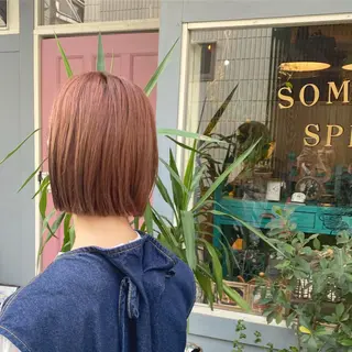 ミディアム カラー AYANO /レイヤー/オリーブのヘアスタイル