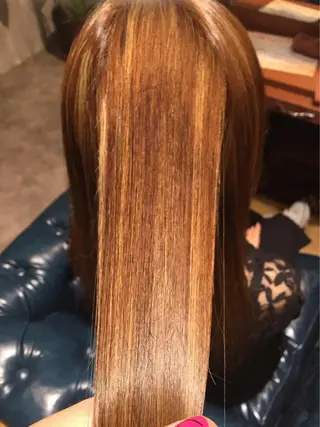 ロング カラー パーマ ヘアアレンジ メンズ キッズ ネイル マツエク・マツパ アティリー 西梅田のヘアスタイル
