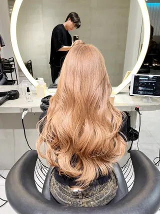 ロング カラー 美髪矯正 レイヤーカット/加納のヘアスタイル