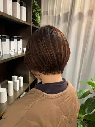 ショート デジタルパーマ 加藤園のヘアスタイル