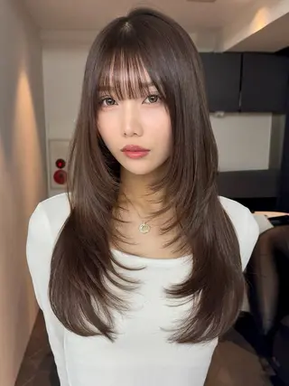 ロング 髪質改善 似合せカットTodaのヘアスタイル